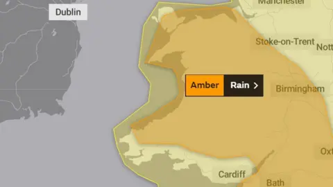 Met Office A Met Office map graphic