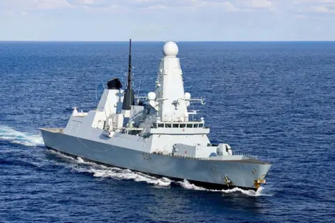 PA Media HMS Diamond on a previous deployment in the Mediterranean Sea