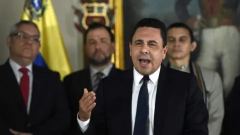 AFP Venezuelan Foreign Minister Daniel Moncada speaks during a press conference in Caracas on July 18, 2017.