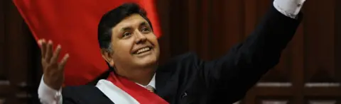 AFP File image of former Peru president Alan García