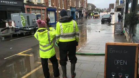 Environment Agency  Shrewsbury flooding