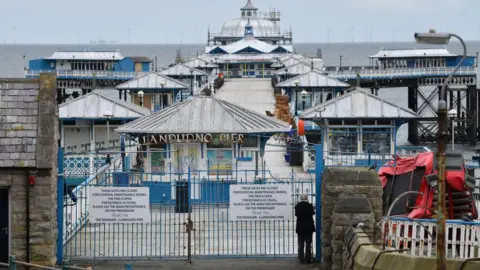 Getty Images Llandudno pier closed