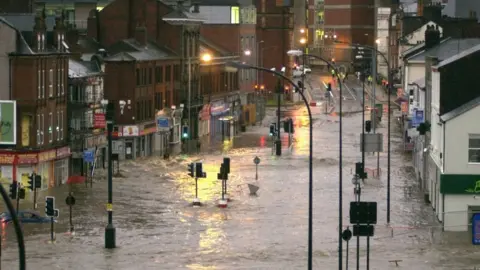 Getty Images Flooding in Sheffield