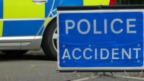 Man dies and road closed for 12 hours after A484 crash