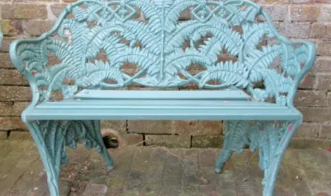 West Mercia Police One of the benches stolen