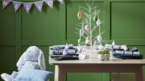 Sainsbury Easter table display