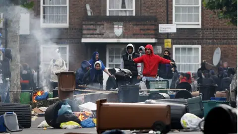 Getty Images Rioting continues