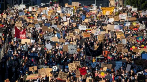 Reuters There were massive crowds too in Brisbane