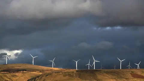 Getty Images Wind farm, south Pennines