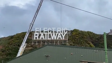 Frank Schuengel New Manx Electric Railway sign