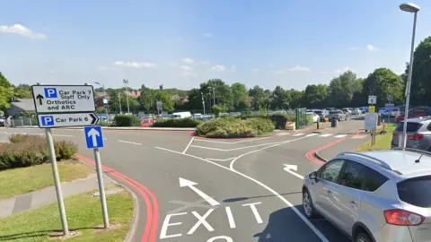 Google Car park 6 at Royal Derby Hospital