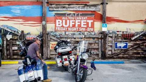 Getty Images US health officials advise against eating at self-service buffets