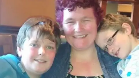 Other Claire Throssell and her sons Jack and Paul Sykes