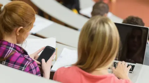 Getty Images Students in a lecture theatre