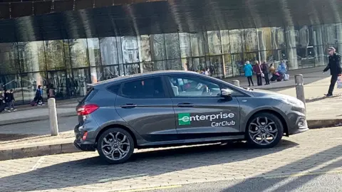 Enterprise UK Enterprise car club outside Wales Millennium Centre