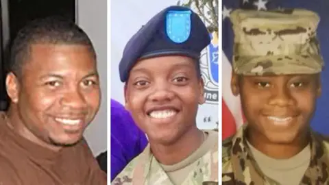 Sergeant William Jerome Rivers, Specialist Kennedy Ladon Sanders, and Specialist Breonna Alexsondria Moffett