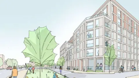 Proposed block of flats