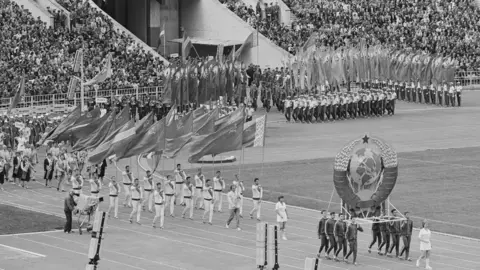 Getty Images Opening ceremony of the 1984 "World Friendship Games"