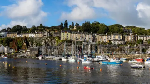 Getty Images high tide at Porthmadog marina