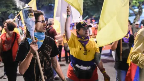 AFP Yes campaigners march in Medellin on 18 August