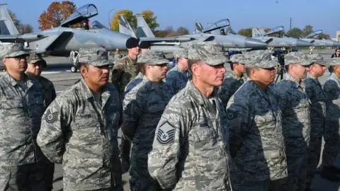 Getty Images USAF servicemen at air base