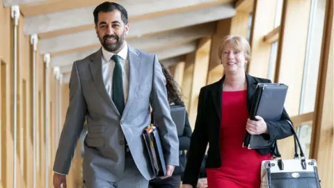 PA Media humza yousaf and shona robison