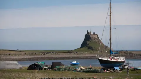 Bruce Cutts/Natural England A view of Lindisfarne Castle in the distance across The Ouse