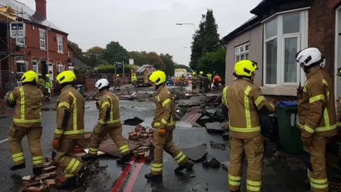 West Midlands Fire Service Pictures from the scene