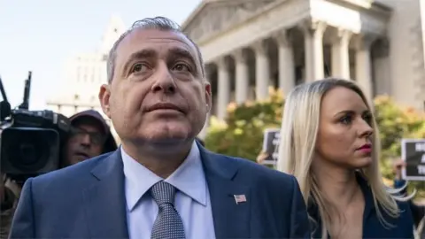 Getty Images Lev Parnas arrives at federal court for an arraignment hearing