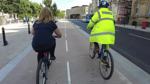 BBC Cycle lane in Liverpool