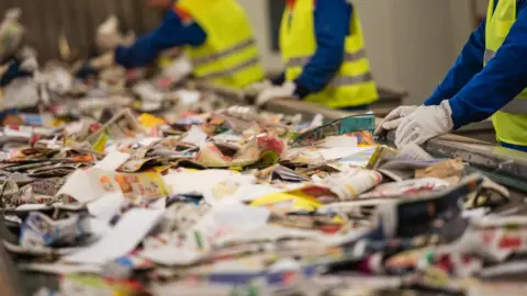 Getty Images Waste being sorted