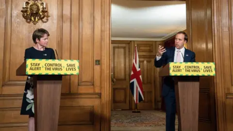 Getty Images Dido Harding and Matt Hancock