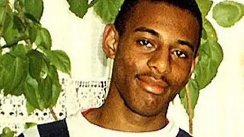 Getty Images A photo of murdered teenager Stephen Lawrence