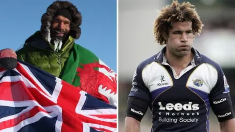 Richard Parks Richard Parks reaches the South Pole and in his playing days with Leeds