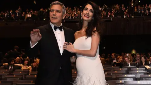 Getty Images George and Amal Clooney