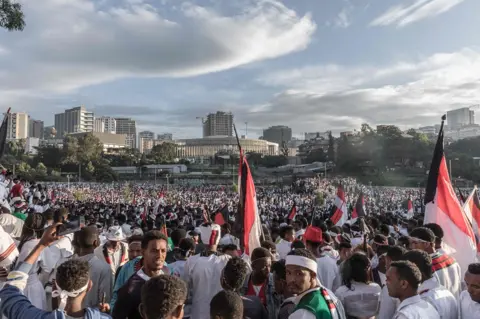 AFP Crowds in Meskel Square in Addis Ababa