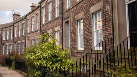 Getty Images Terraced houses in Newcastle