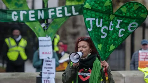 Getty Images Grenfell justice campaigner