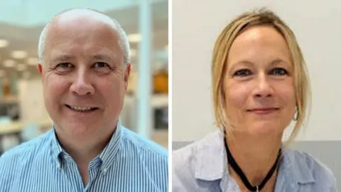 BBC Composite image of a man and a woman