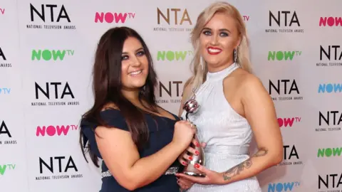 Getty Images Izzi and Ellie Warner from Gogglebox