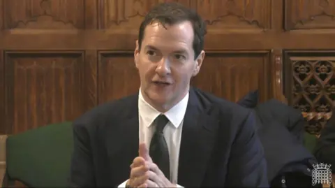 PA Media Chairman of the British Museum trustees George Osborne appearing before the Culture, Media and Sport Committee at the House of Commons, London. Picture date: Wednesday October 18, 2023