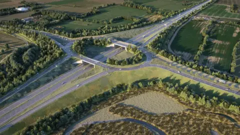 Gloucestershire City Council Artists impression of what Junction 10 could be