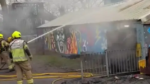 Goldhill Adventure Playground Fire