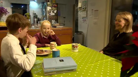 BBC Henry and Florence with mum Ruth