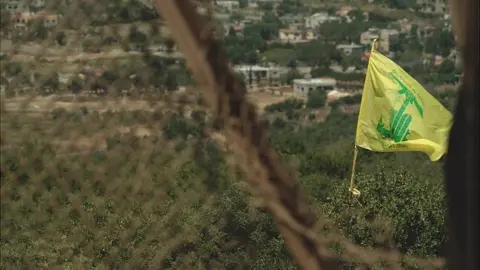 A Hezbollah flag