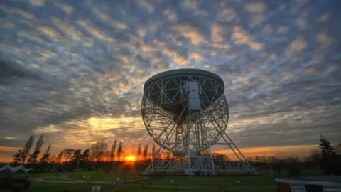 PA Grade I listed Lovell Telescope at Jodrell Bank.