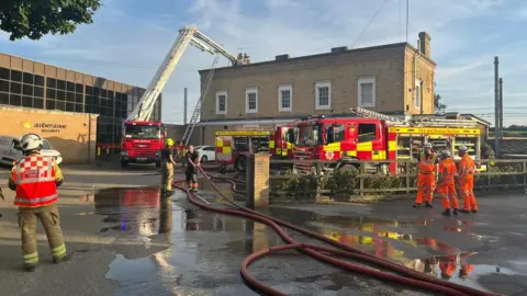 Essex County Fire and Rescue Service Littlebury fire