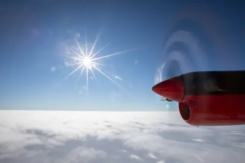 BBC Flying across Antarctica