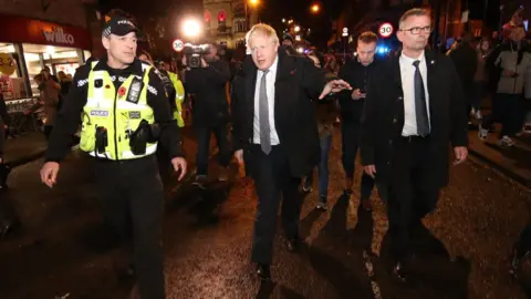 PA Media Boris Johnson in Matlock