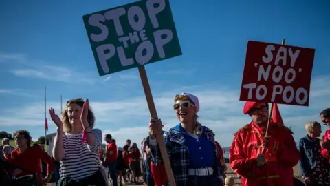 Getty Images Beach protest, Whitstable